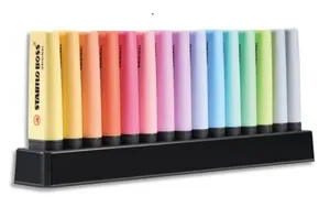 STABILO BOSS ORIGINAL Pastelowy zestaw na biurko 15 szt